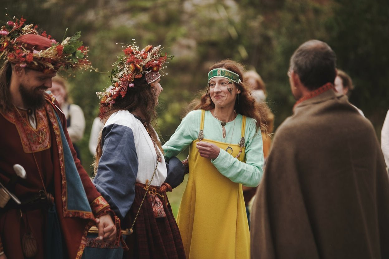 • ÅSA • Hand - Sewn Viking Age Four - Panel Apron Dress |Twill 2/2 Fulled Wool 370g | Based on Finds from Birka, Haithabu - MIMIRS SAUM