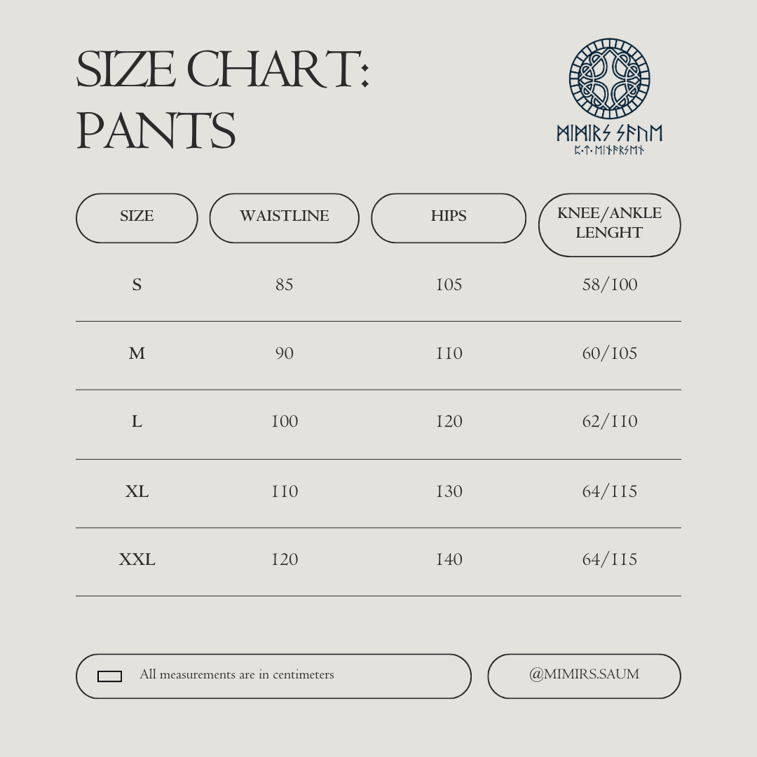 • BJØRN • Viking Age Hedeby wide pants - MIMIRS SAUM