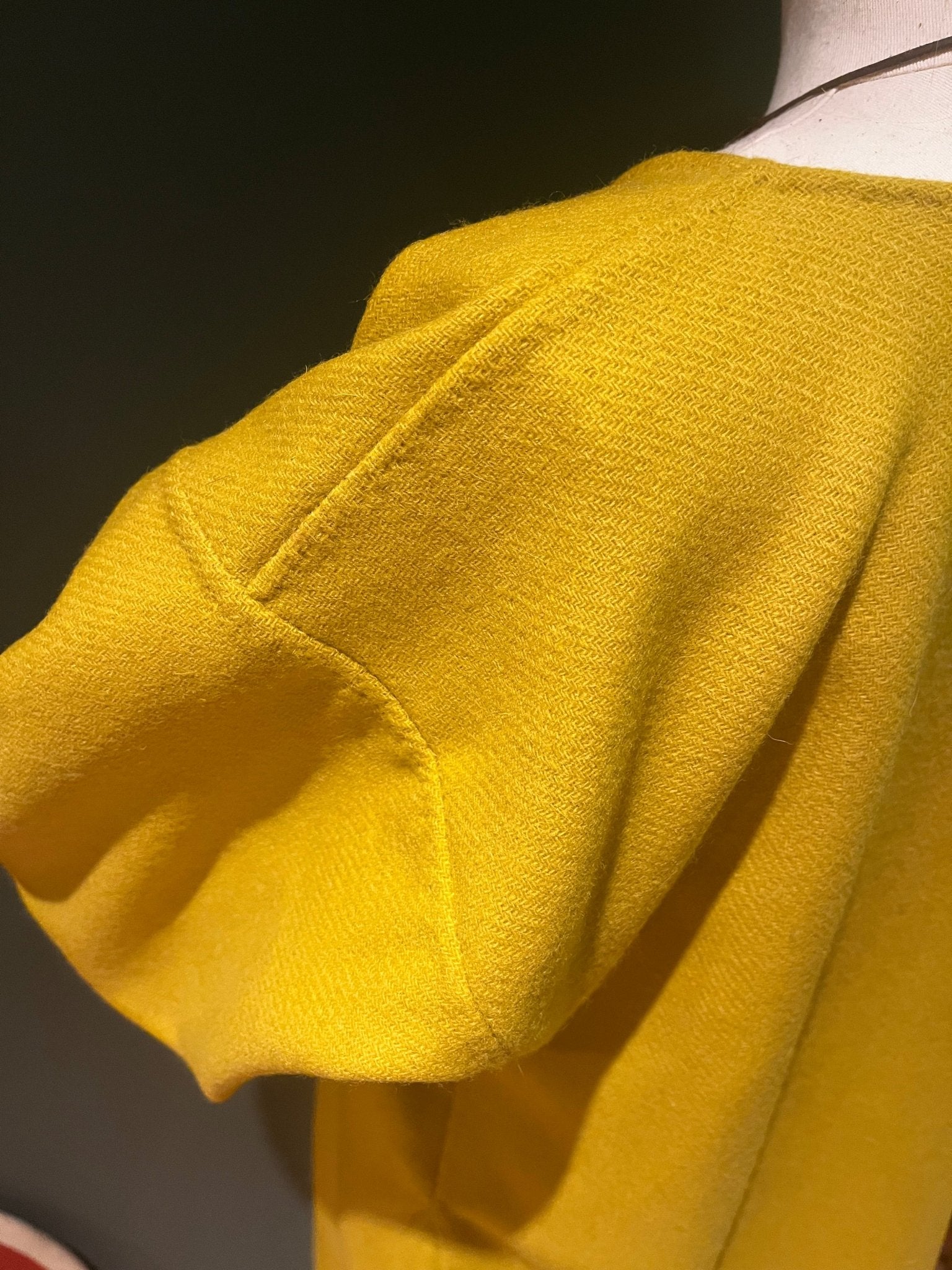 • ERIK • Viking Age Simple Woolen Tunic With 2 Gores READY - MADE size S yellow thin twill - MIMIRS SAUM