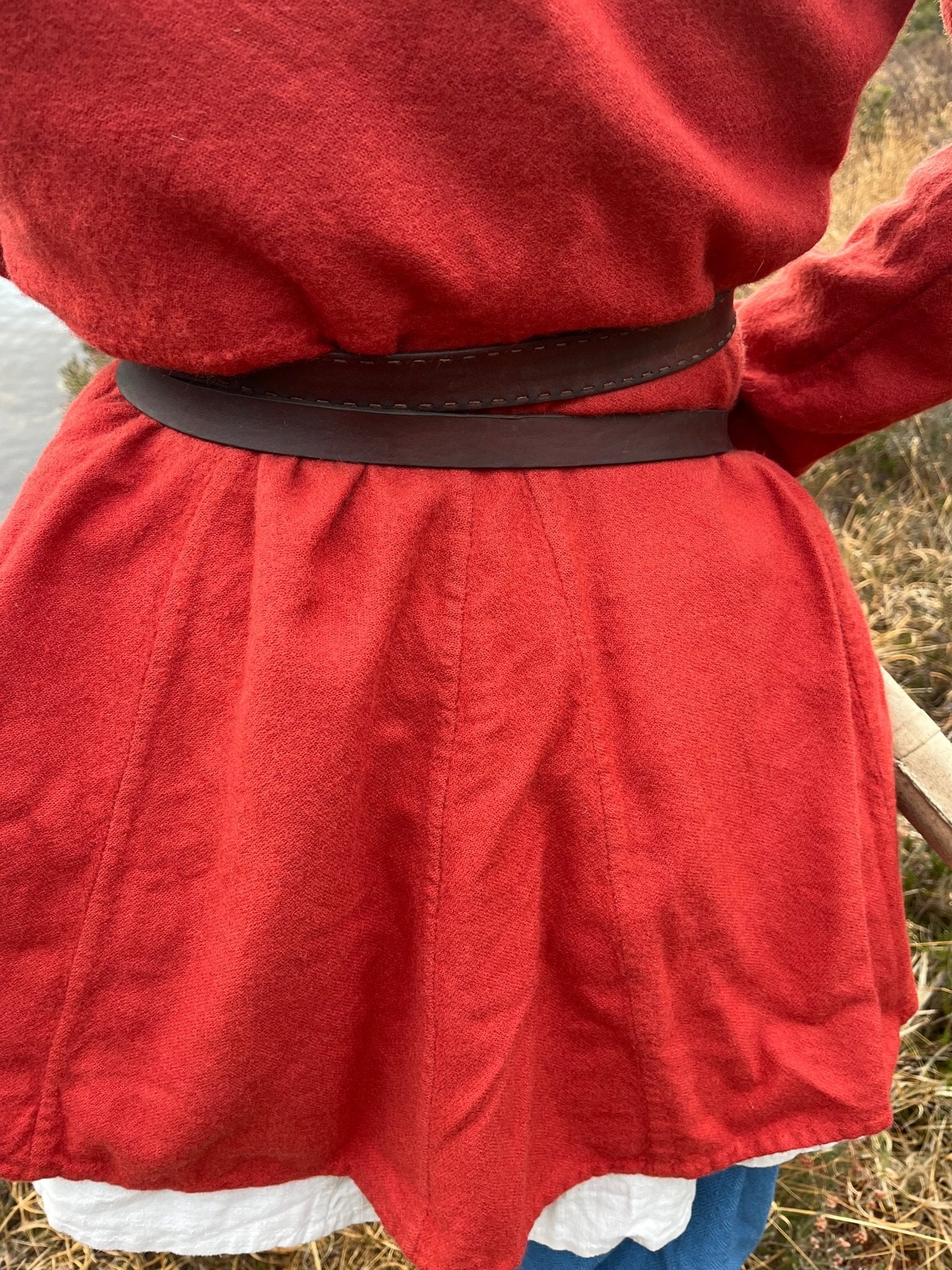 • GUNNAR • Viking Age Woolen Tunic with Panneled Skirt - MIMIRS SAUM