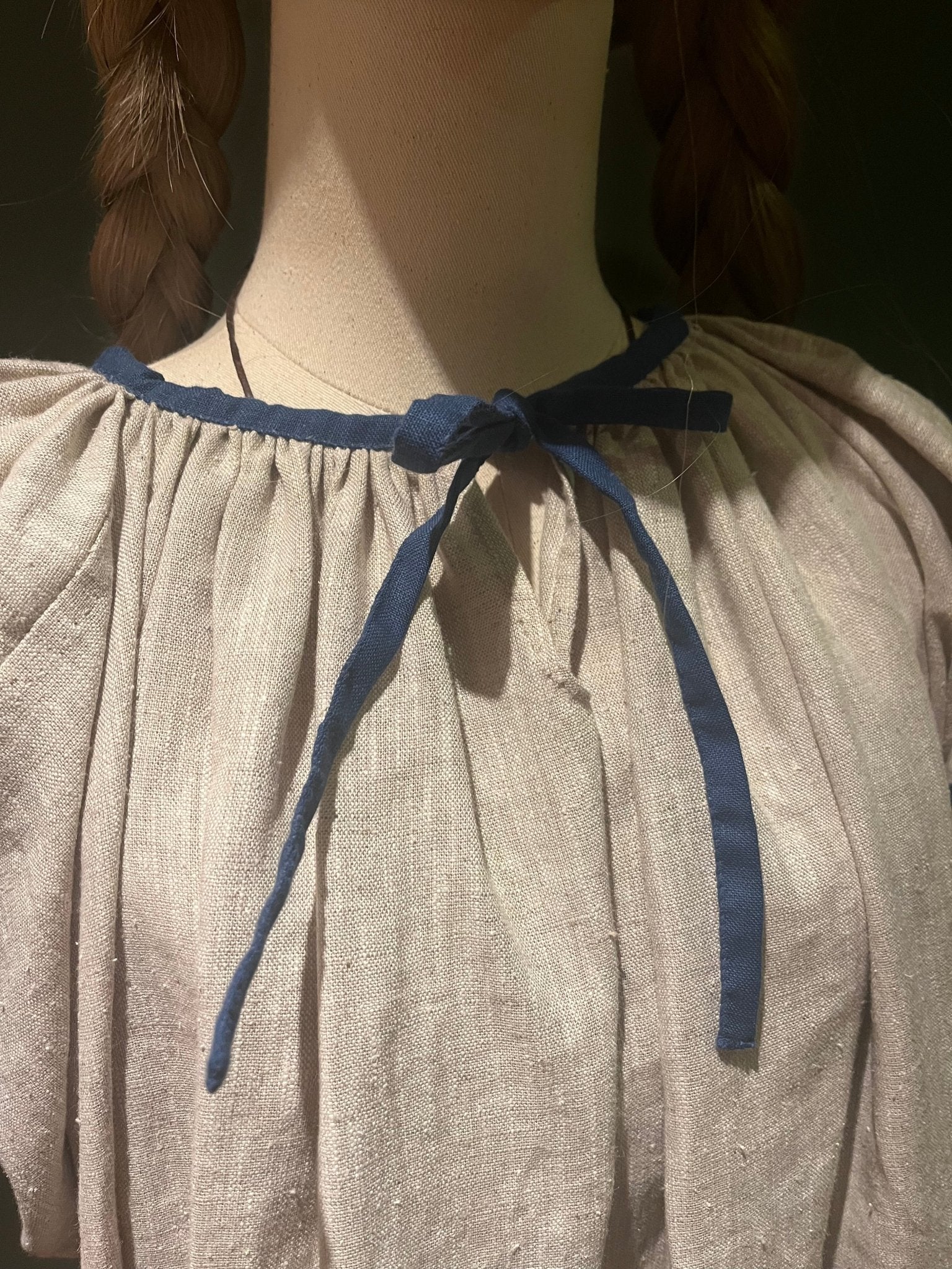 • OLGA • Hand - Sewn Viking Age Two - Color Gnezdovo Dress - NATURAL SLEEVES Style | Based on Chamber Graves C - 301, C - 160, D - 4 & Smolensk Complex - MIMIRS SAUM