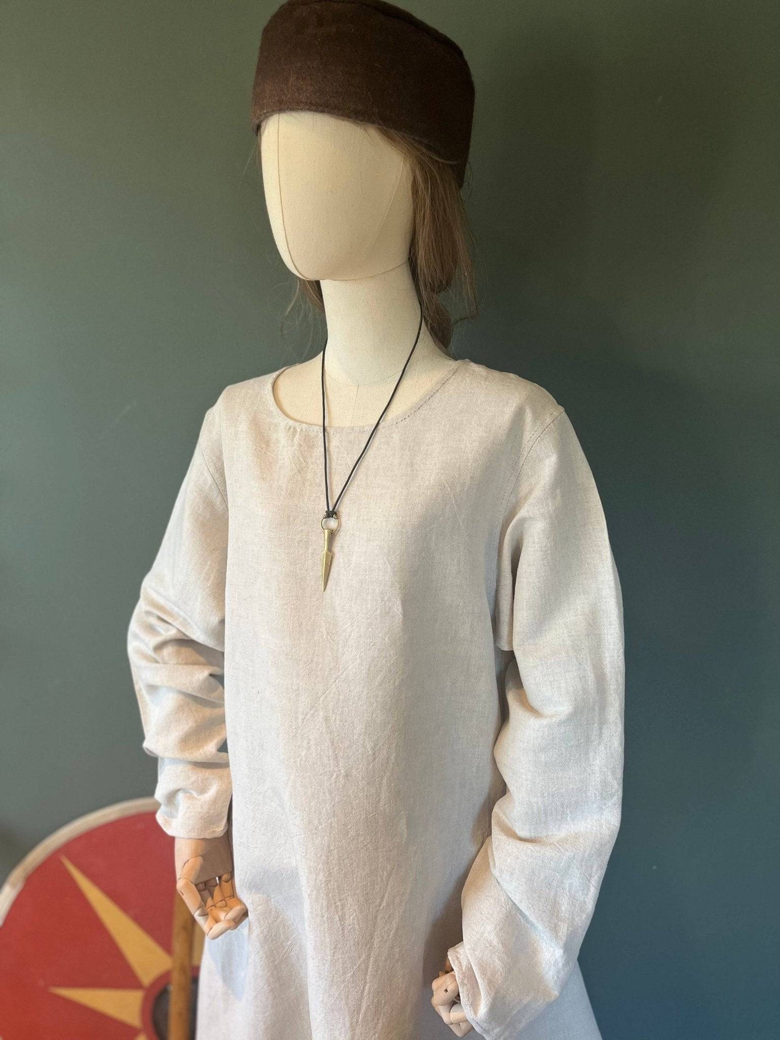 • SVEIN • Viking Age Linen Tunic with 2 gores READY MADE - MIMIRS SAUM
