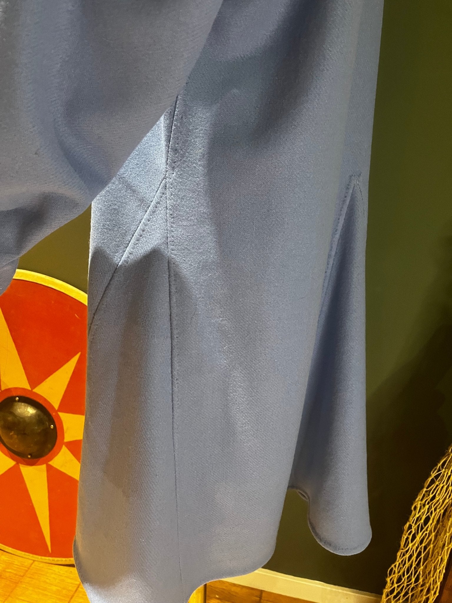 • ERIK • Hand - Sewn Viking Age Woolen Tunic with Two Gores in Thin Twill (290g/m²) - GREEN & BLUE Shades | Based on Birka Graves Bj.735, Bj.739, Bj.944, Bj.465, Bj.731, Bj.832, Bj.958 & Bj.968 - MIMIRS SAUM